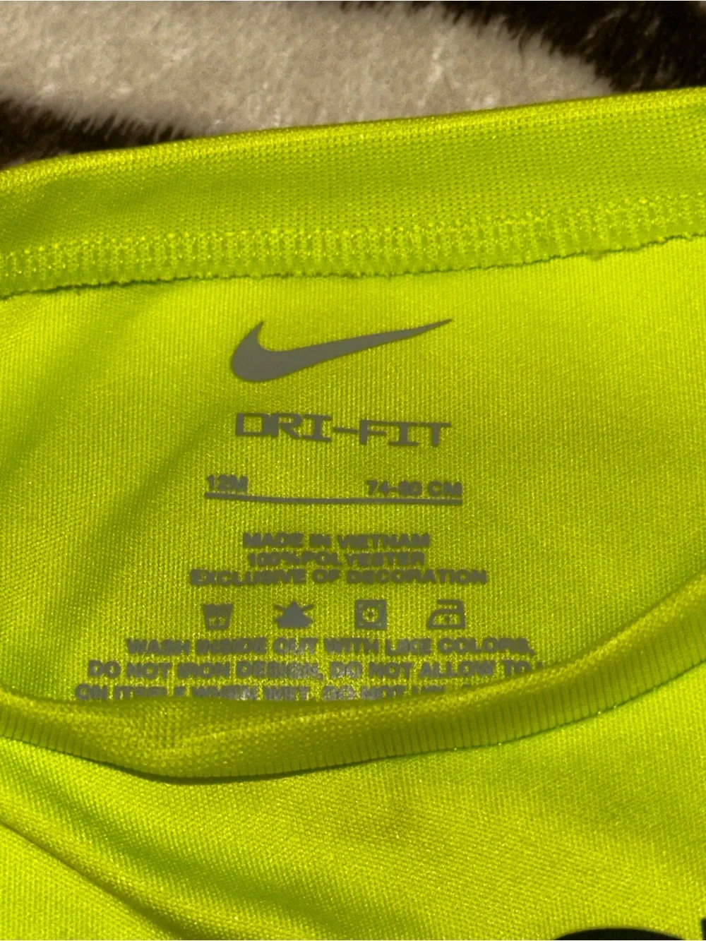 Nike Neon Yellow & Black Baby Athletic Set
